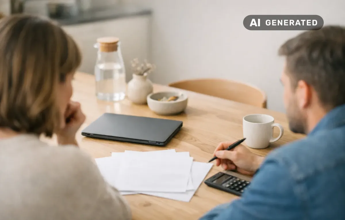 Bunden ränta bolån eller rörlig ränta: vad är skillnaden? – AI-genererad bild