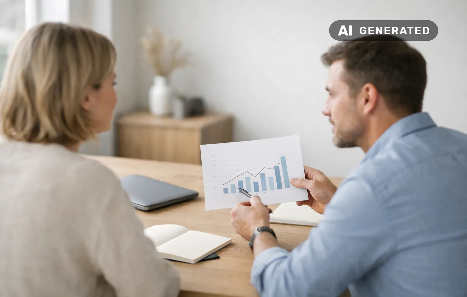 Factoring eller fakturabelåning: skillnader, avgifter och vem som tar risken – AI-genererad bild