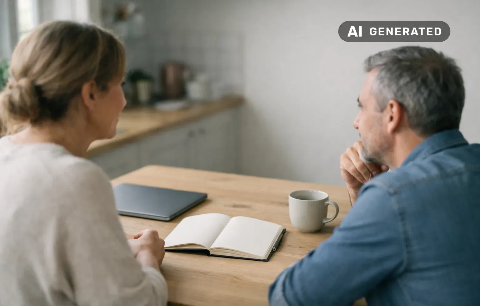 Pension deltid: så kan deltid och föräldraledighet påverka pensionen – AI-genererad bild