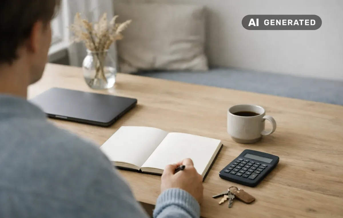 Boendekostnad bostadsrätt: vad ingår i månadskostnaden? – AI-genererad bild
