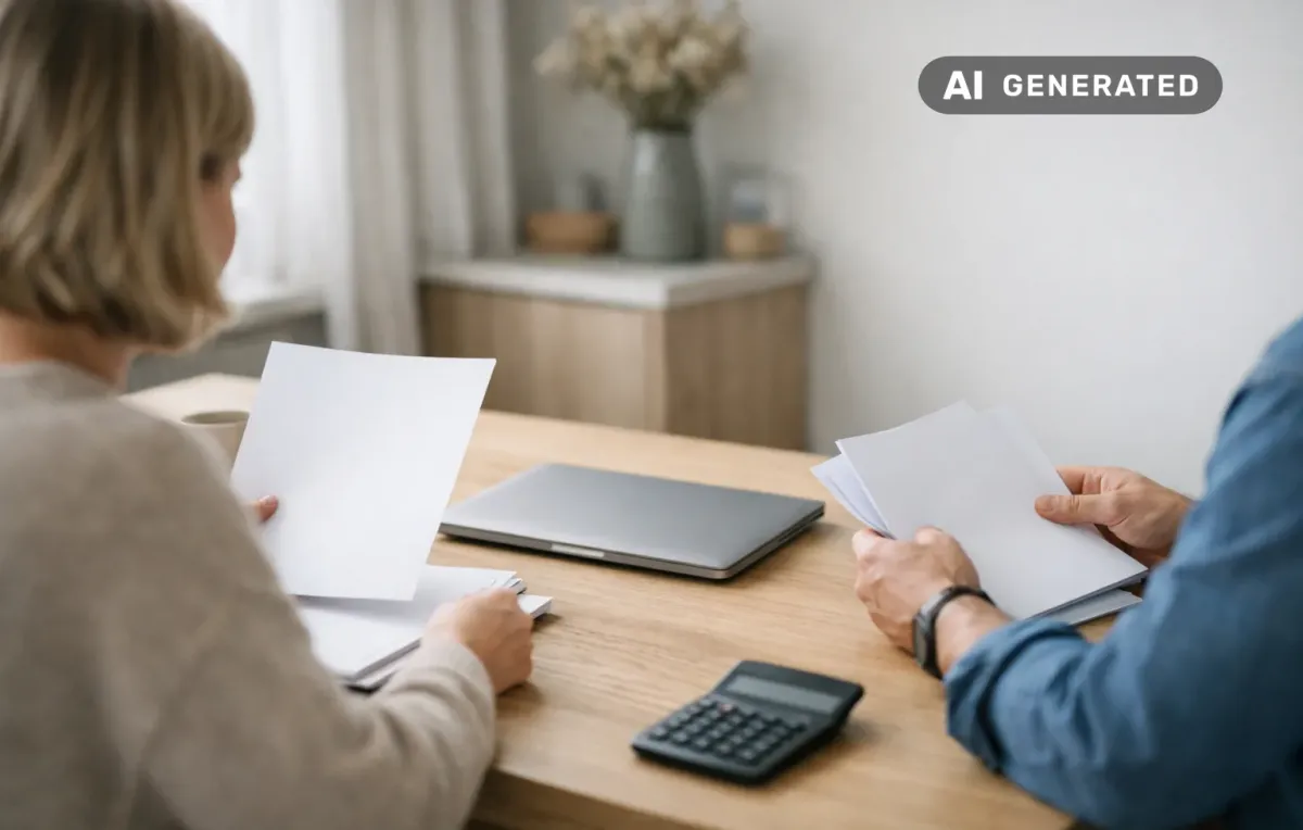 Företagsbudget för nystartat företag: resultat, likviditet och första planeringen – AI-genererad bild