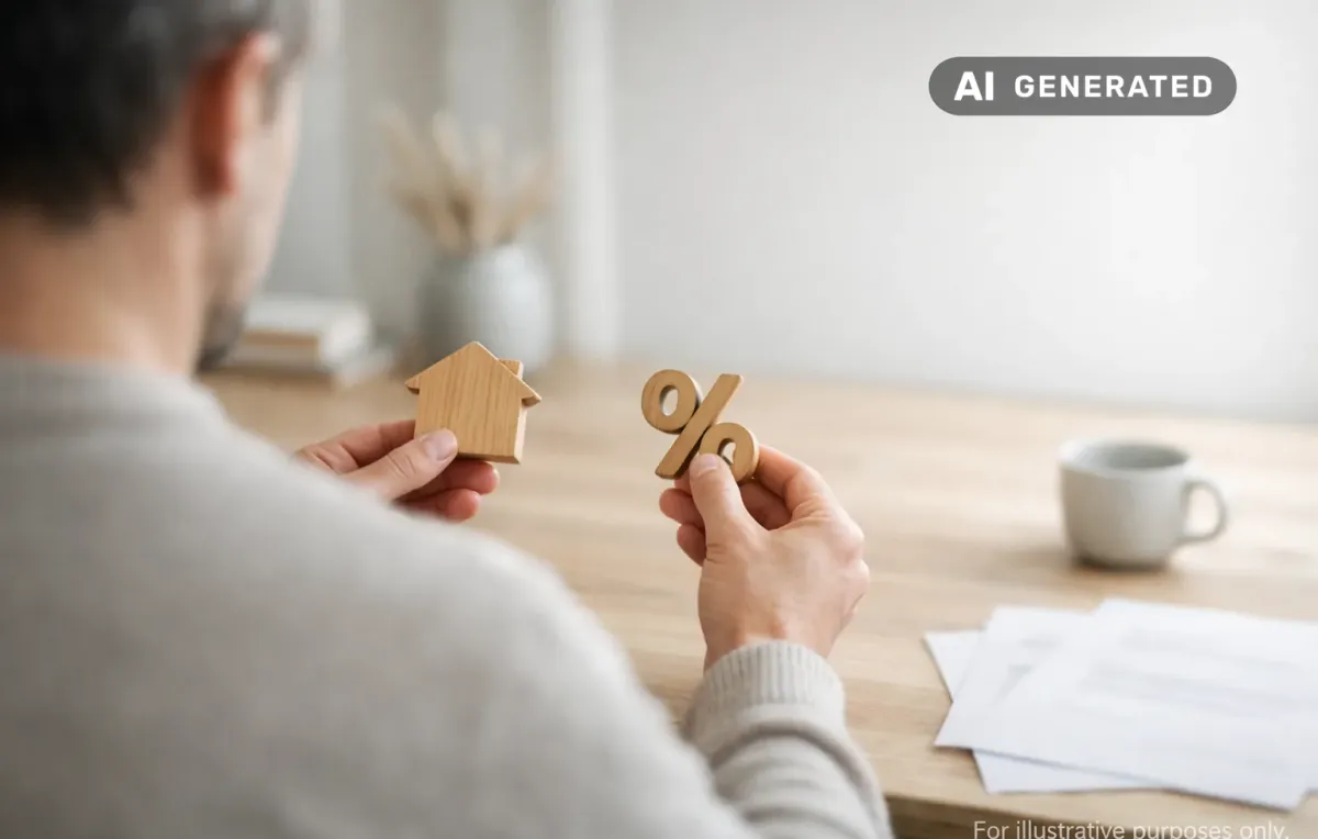 Bank, kreditmarknadsbolag och låneförmedlare: vad är skillnaden? – AI-genererad bild
