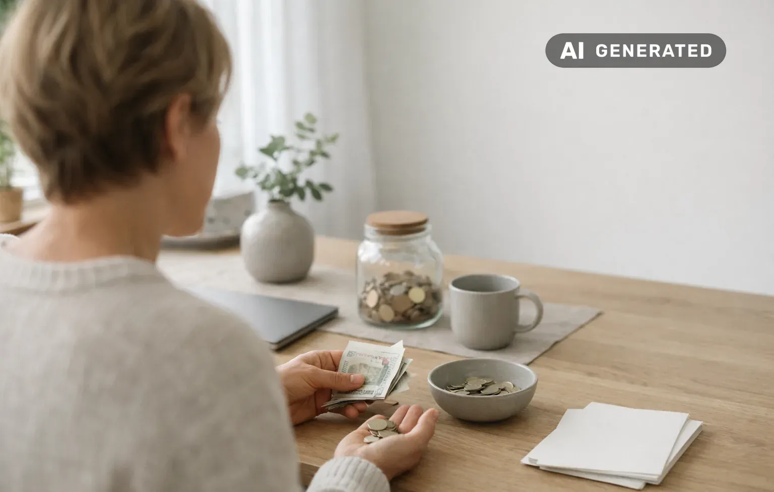 Insättningsgaranti: vad skyddet betyder för ditt sparkonto – AI-genererad bild