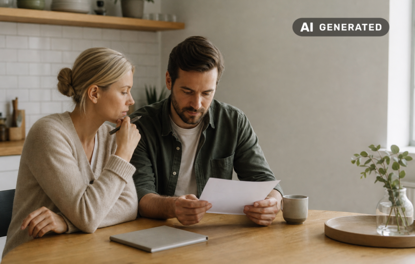 Försäkringar som ekonomiskt skydd: hur de kan planeras i hushållets budget – AI-genererad bild