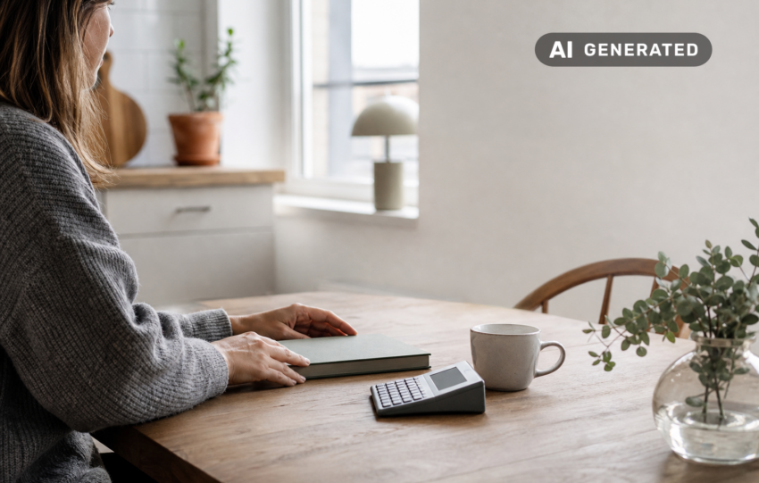 Månadsbudget i praktiken: steg för steg för en mer hållbar vardagsekonomi – AI-genererad bild