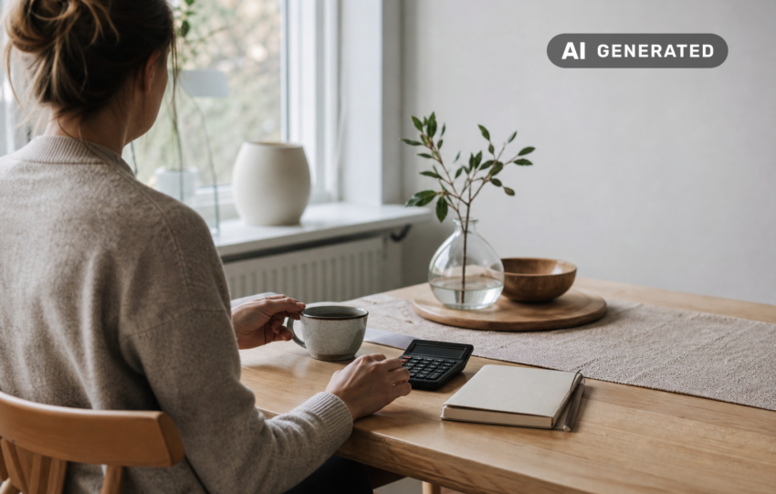 Månadsbudget som fungerar över tid: bygg rutiner som klarar vardagen – AI-genererad bild