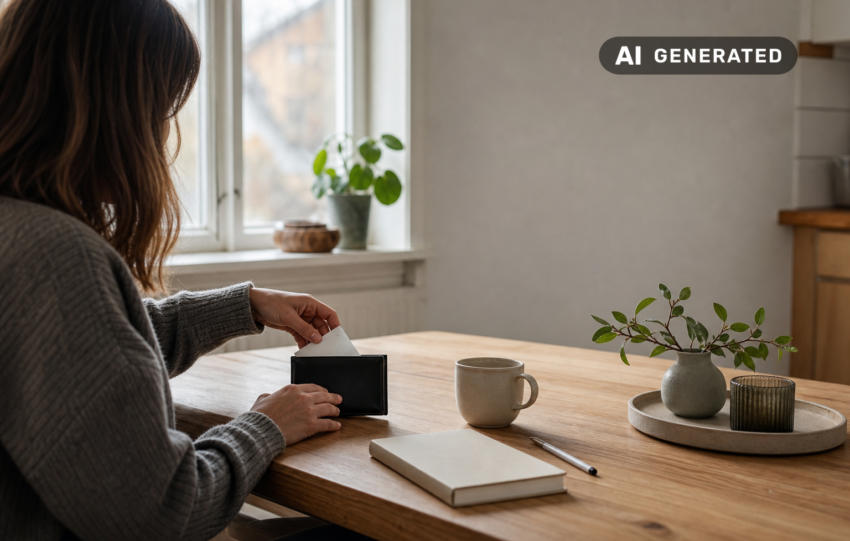 Så skapar du en månadsbudget som håller i vardagen – AI-genererad bild