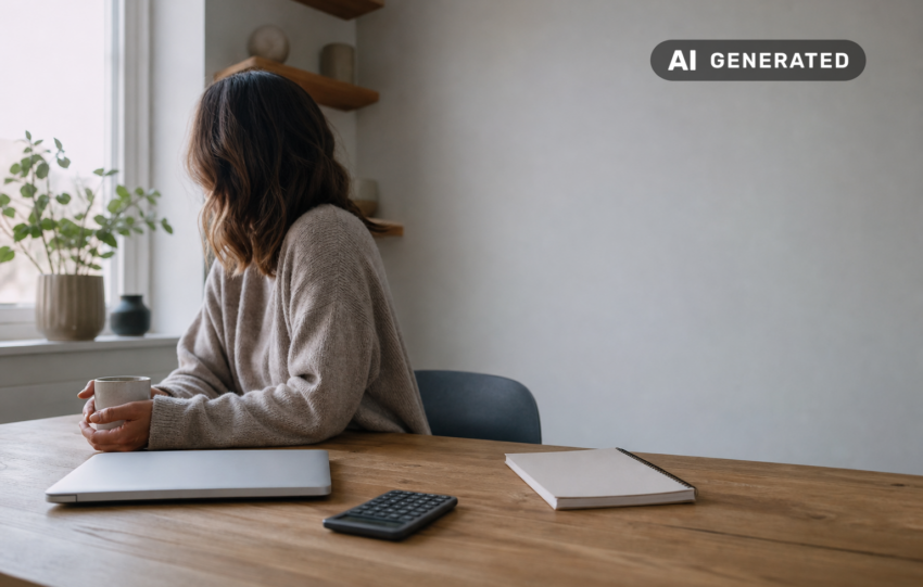 Småbolagets likviditetsplan: från fakturor till betalningsberedskap – AI-genererad bild