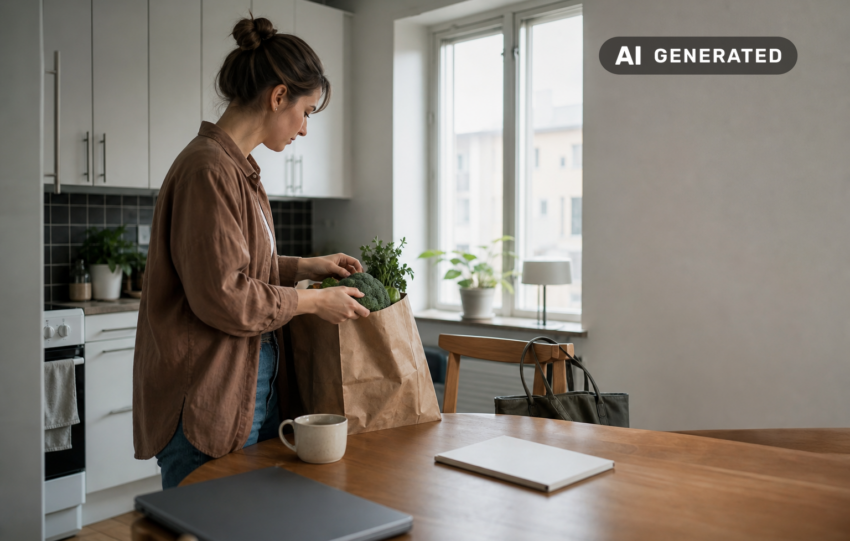 Vardagsekonomi för studenter: budget, CSN och vanliga kostnader – AI-genererad bild